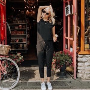 Albion Fit Black Jumpsuit